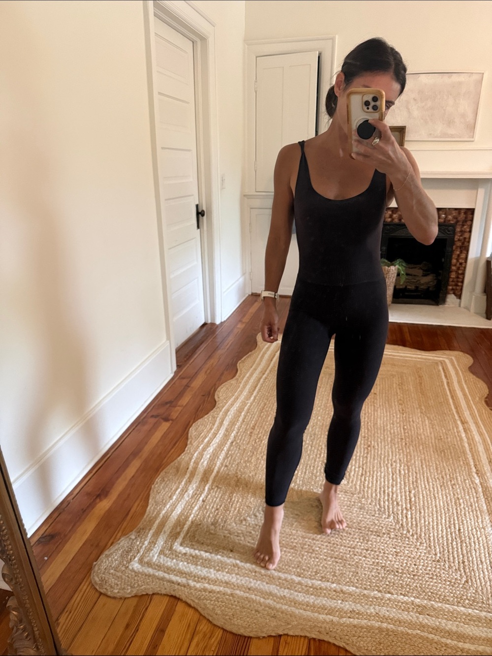 Women's Black Scoop-Neck one piece free people nwt